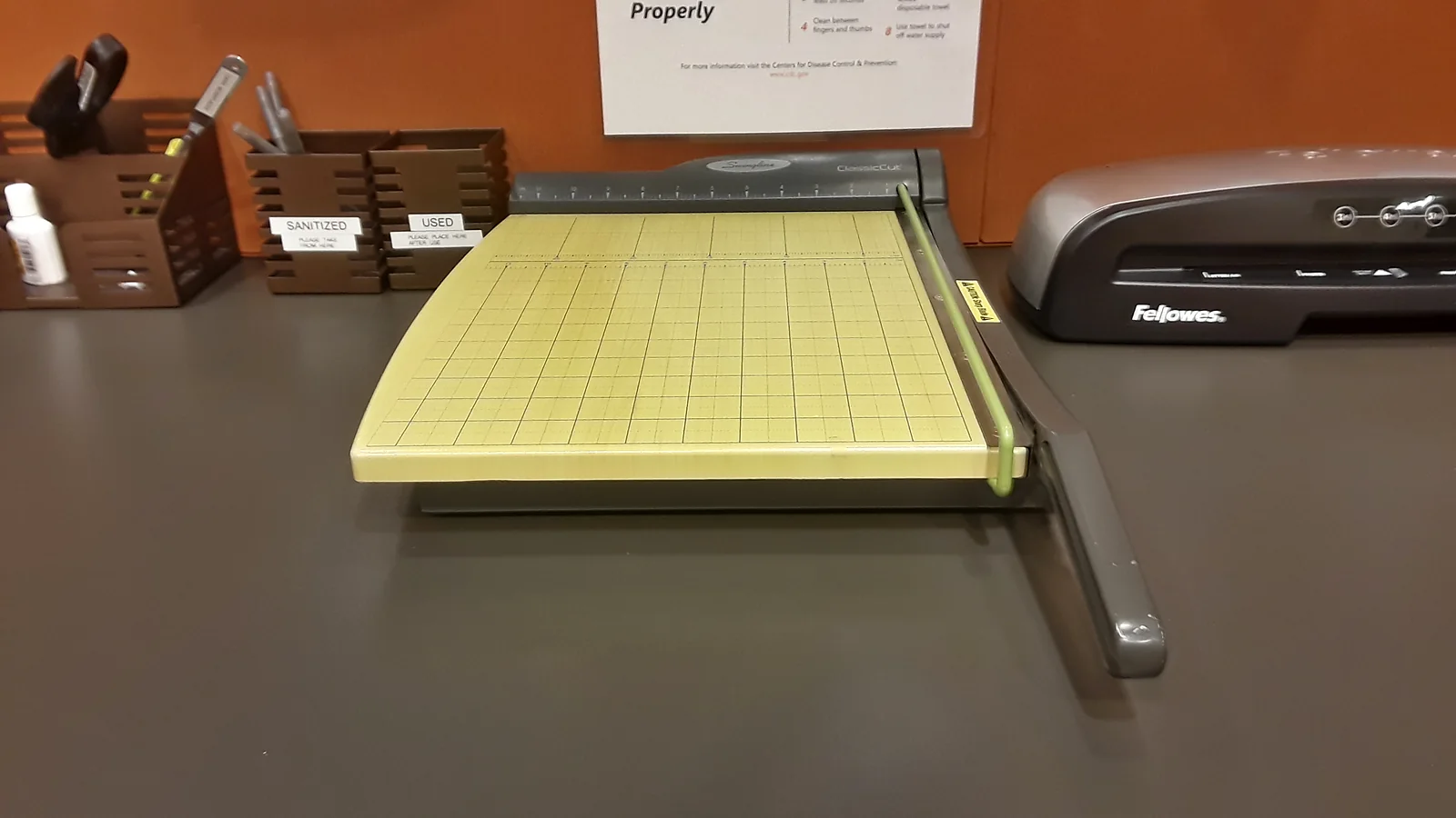 commercial paper cutter detail for busy trim days